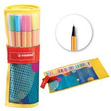 STABILO POINT 88 ROLSET 25 UNIEK (STABILO ROLLERSET 88 25 STUKS GEEL ASSOR)